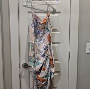 Colorful Abstract Print Dress